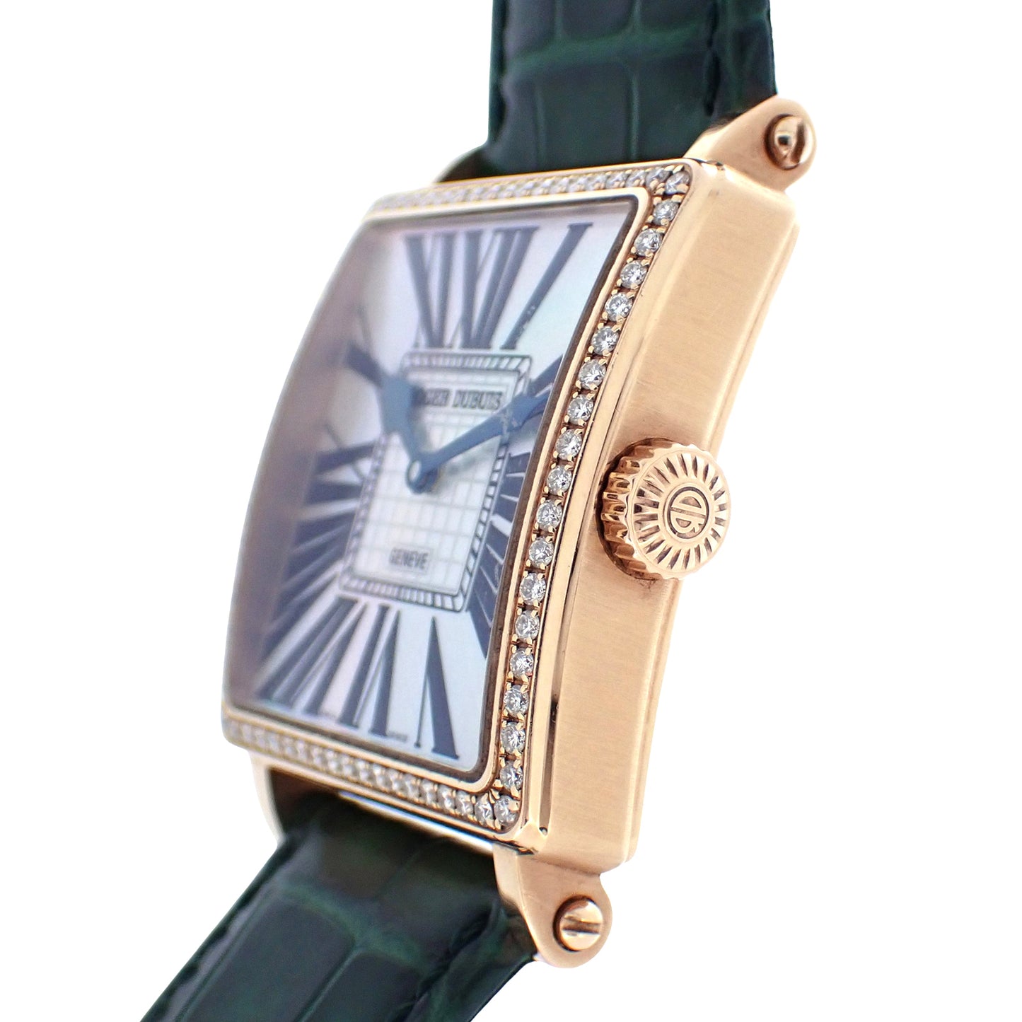 限定28本 K18RG ROGER DUBUIS ロジェデュブイ ゴールデンスクエア ベゼルダイヤ G37 14 5-SD GN1.7A シェル文字盤 メンズ 腕時計