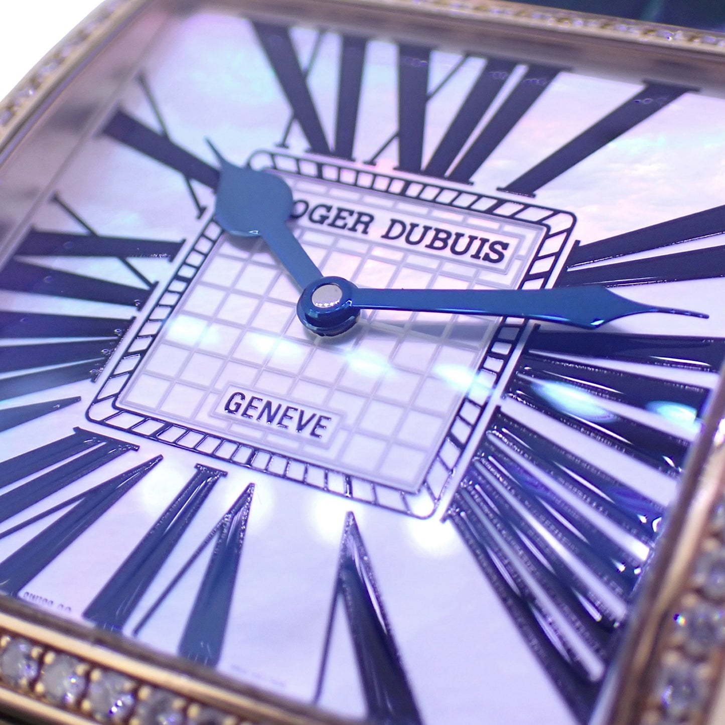 限定28本 K18RG ROGER DUBUIS ロジェデュブイ ゴールデンスクエア ベゼルダイヤ G37 14 5-SD GN1.7A シェル文字盤 メンズ 腕時計