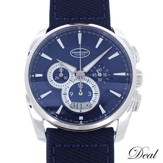 PARMIGIANI FLEURIER パルミジャーニフルリエ トンダメトログラフ PFC274-0000 ブルー メンズ 腕時計