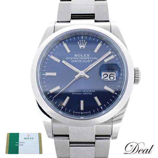 ROLEX ロレックス デイトジャスト36 ブライトブルー 126200 メンズ 腕時計