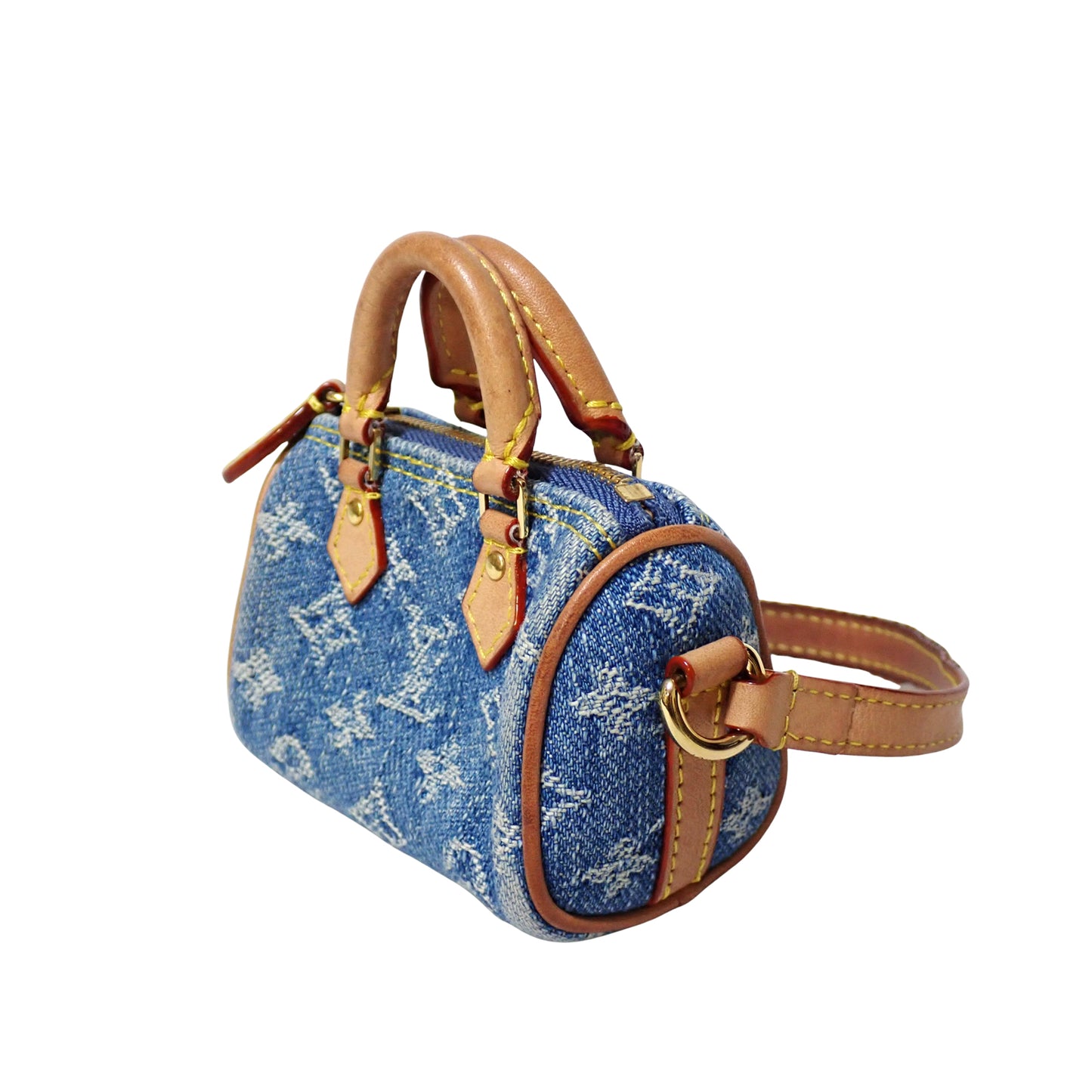 希少 LOUIS VUITTON ルイ・ヴィトン バッグチャーム・ミクロ スピーディー M01701 ブルー レディース チャーム
LV