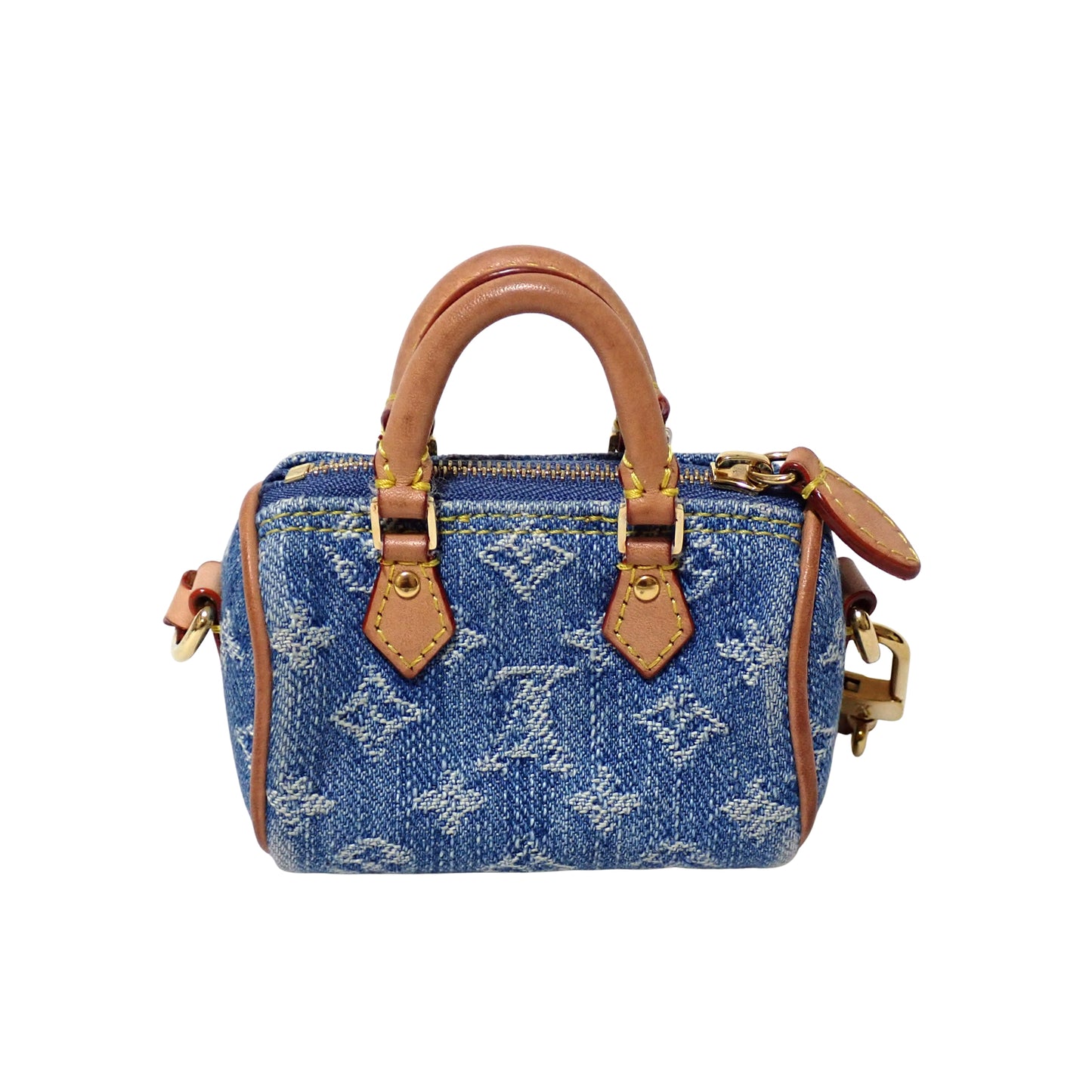 希少 LOUIS VUITTON ルイ・ヴィトン バッグチャーム・ミクロ スピーディー M01701 ブルー レディース チャーム
LV