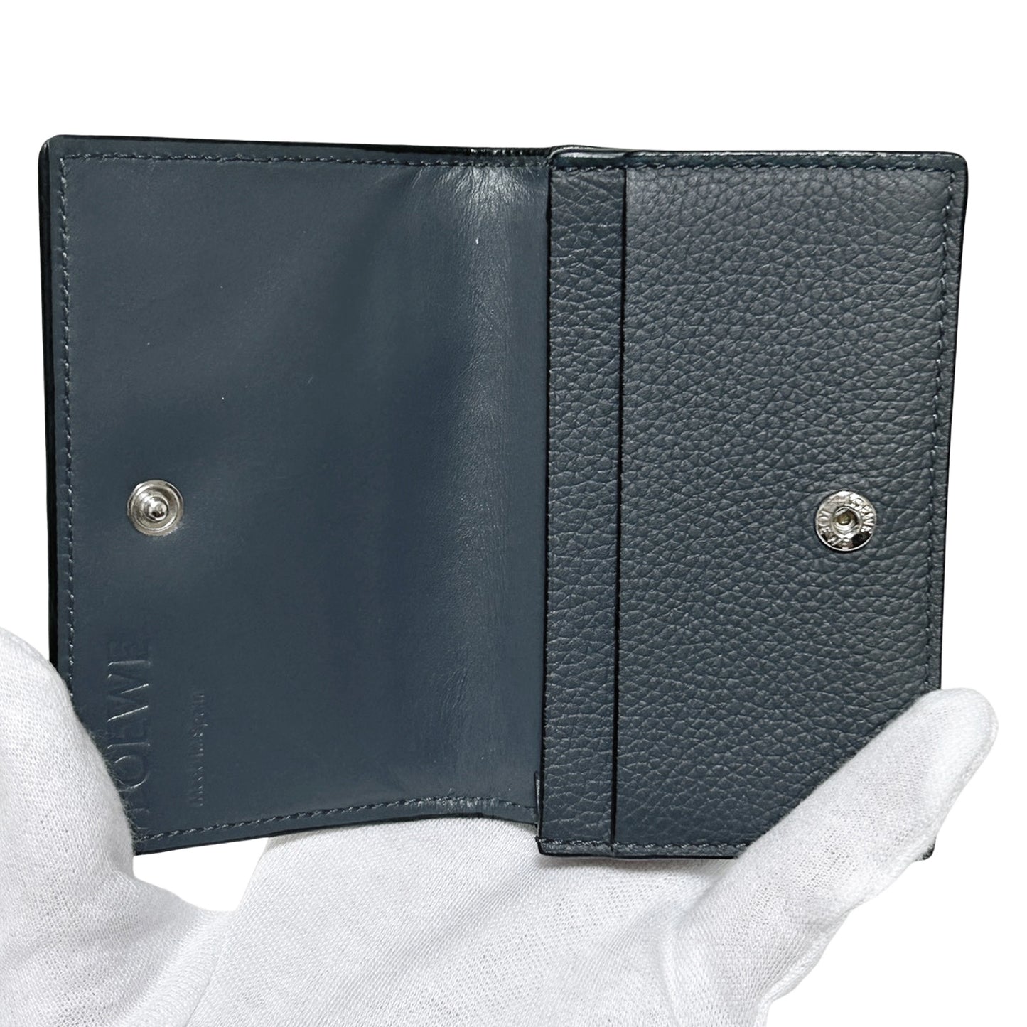 LOEWE ロエベ ビジネスカードホルダー 名刺入れ ネイビー メンズ カードケース