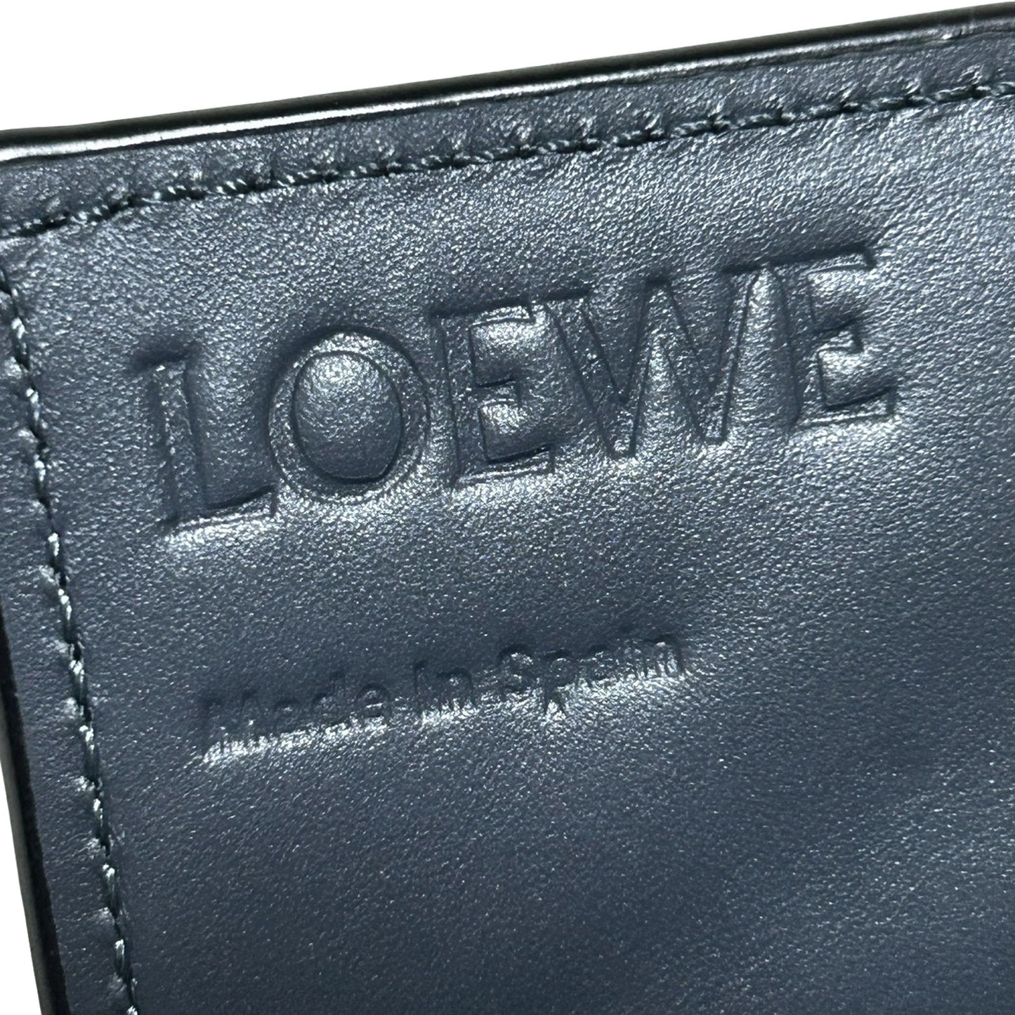 LOEWE ロエベ ビジネスカードホルダー 名刺入れ ネイビー メンズ カードケース