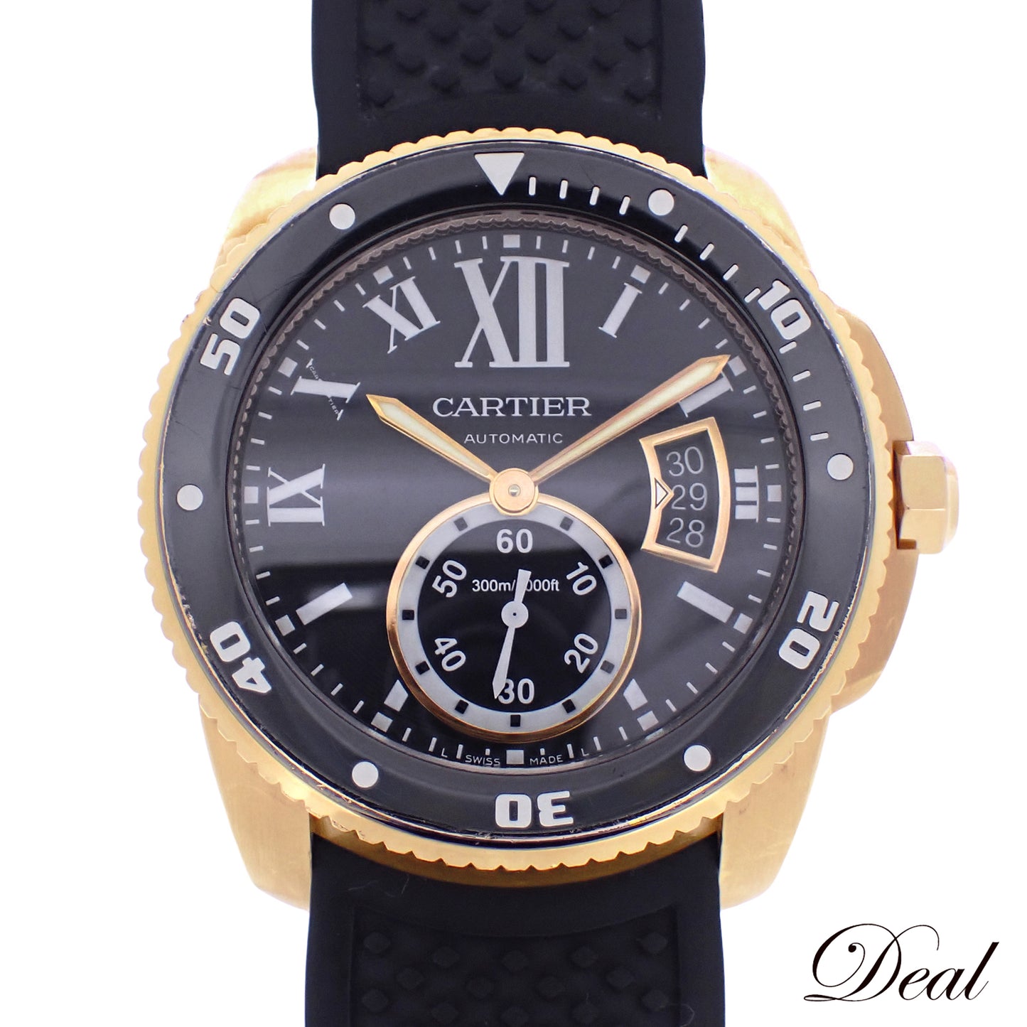K18PG Cartier カルティエ カリブル ドゥ カルティエ ダイバー W7100052 メンズ 腕時計