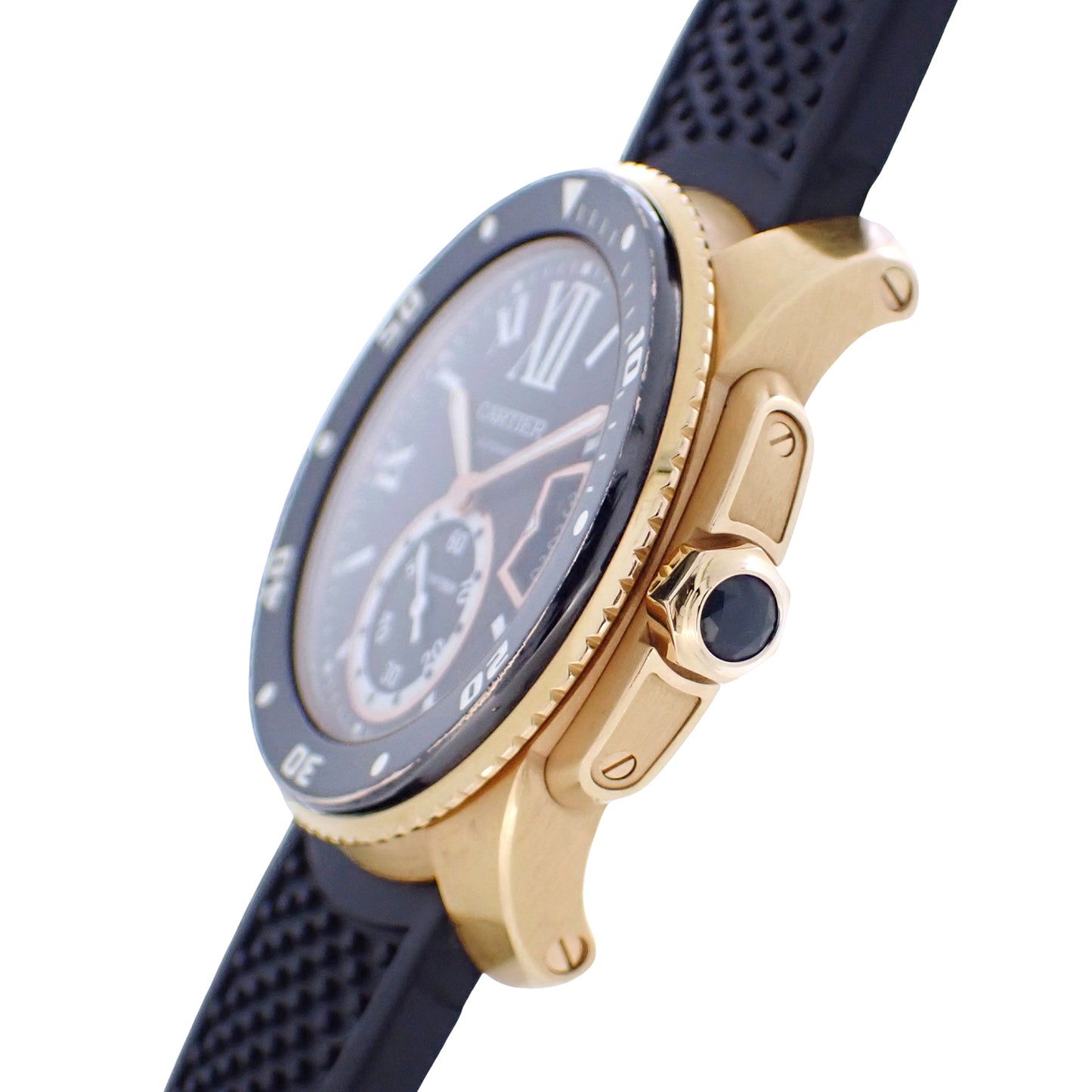 K18PG Cartier カルティエ カリブル ドゥ カルティエ ダイバー W7100052 メンズ 腕時計