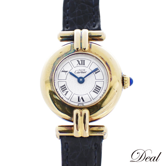 Cartier カルティエ マストコリゼ ヴェルメイユ SM W1009954 Dバックル ヴィンテージ レディース 腕時計