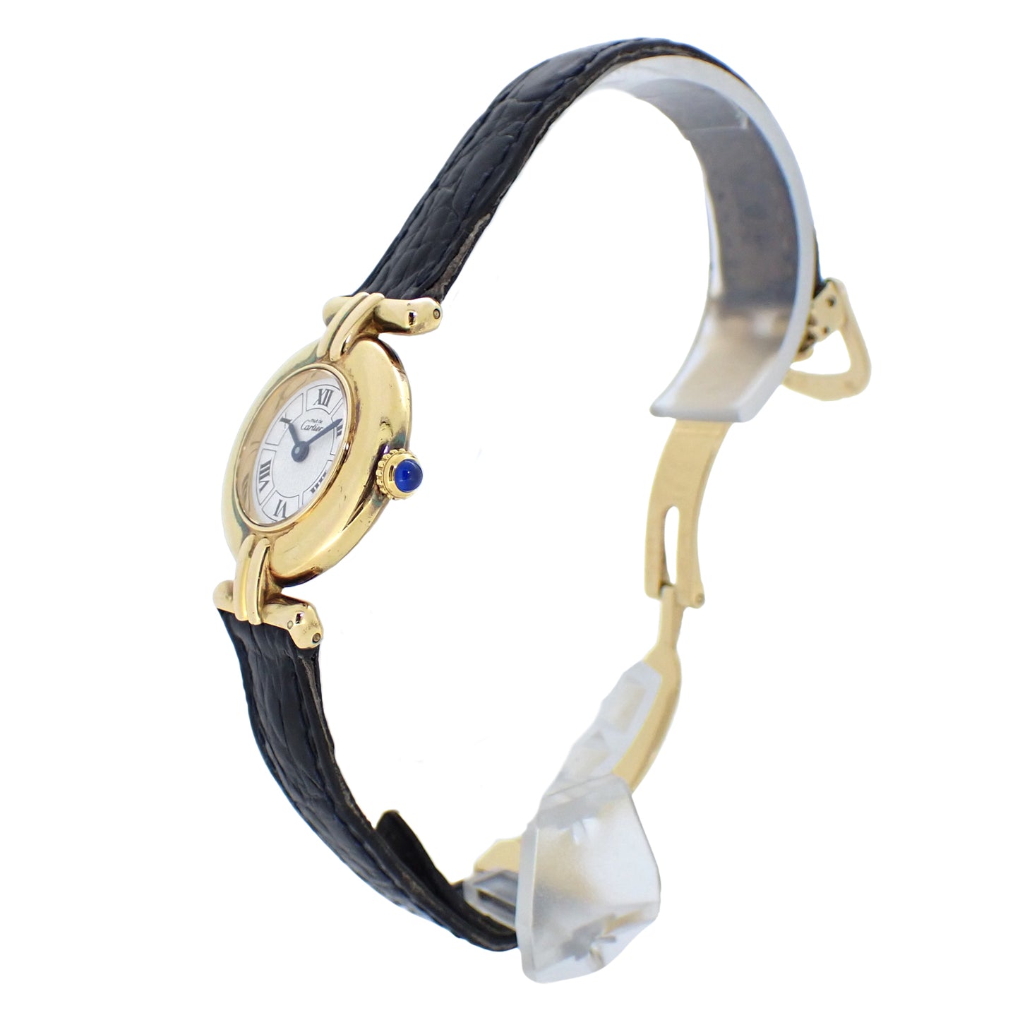 Cartier カルティエ マストコリゼ ヴェルメイユ SM W1009954 Dバックル ヴィンテージ レディース 腕時計