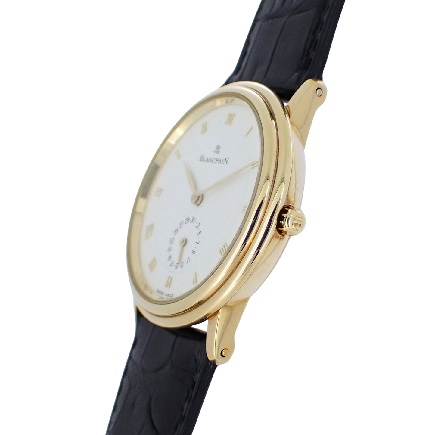 K18YG Blancpain ブランパン ヴィルレ ディスクカレンダー 4795 メンズ 腕時計