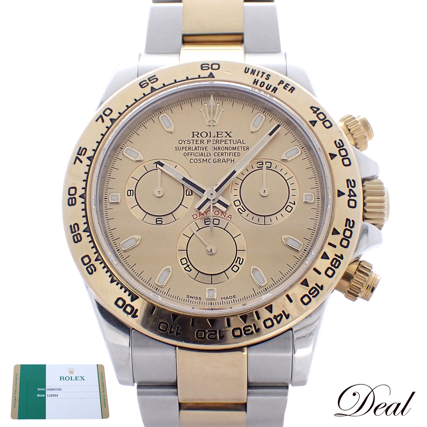 ROLEX ロレックス コスモグラフ デイトナ U 116503 SS/YG メンズ 腕時計