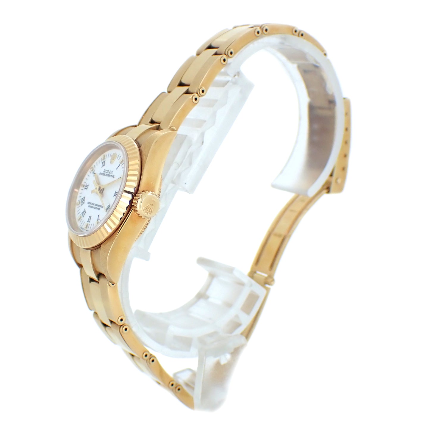 K18YG ROLEX ロレックス オイスターパーペチュアル S 67198 レディース 腕時計