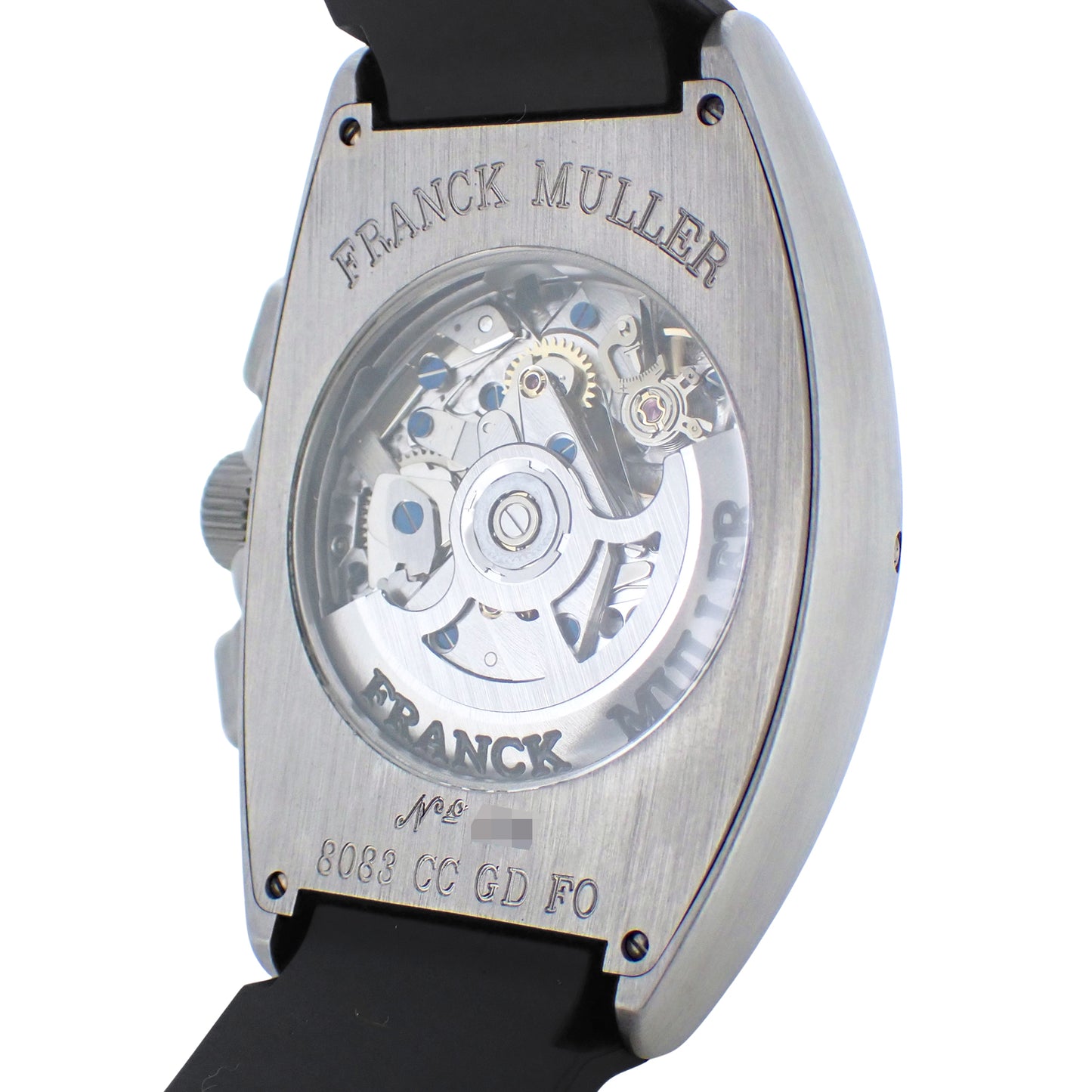 未使用 展示品 FRANCK MULLER フランクミュラー トノーカーベックス グランドデイト 8083CC GD FO メンズ 腕時計