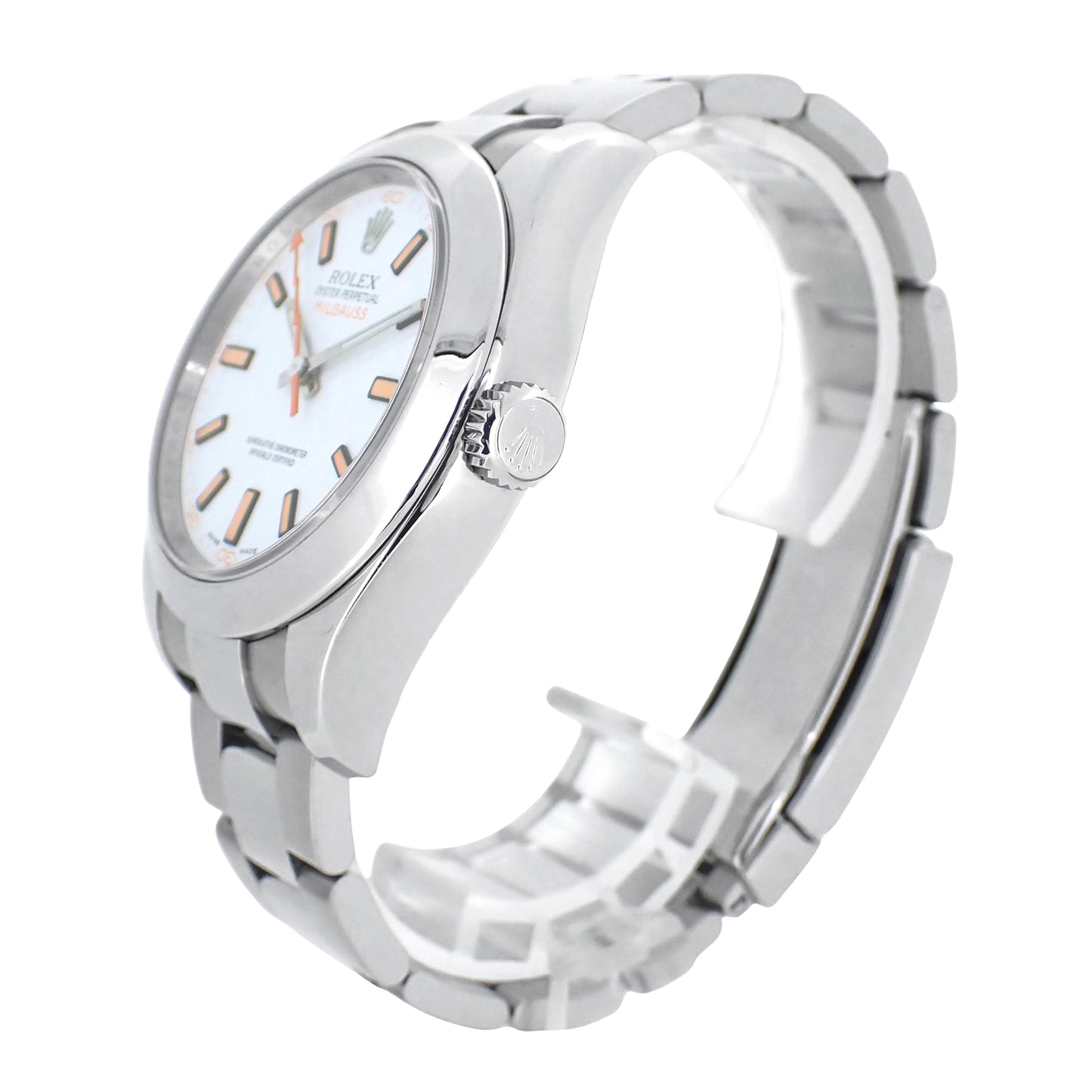 ROLEX ロレックス ミルガウス M 116400 ホワイト メンズ 腕時計