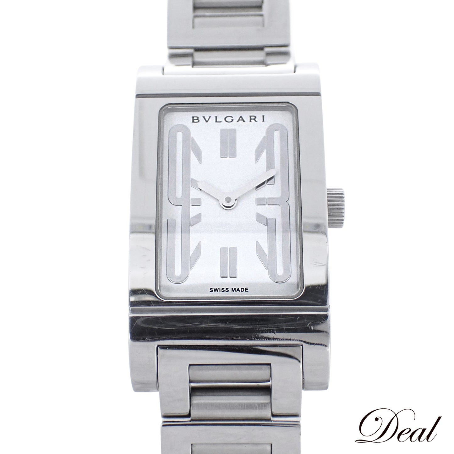 BVLGARI ブルガリ レッタンゴロ RT39S ホワイト レディース 腕時計