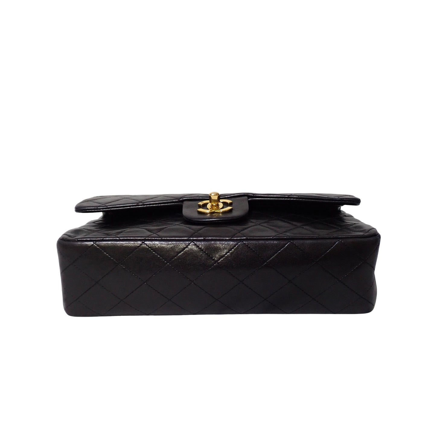 CHANEL シャネル マトラッセ 25 ダブルチェーン ダブルフラップ ゴールド金具 ブラック レディース ショルダーバッグ