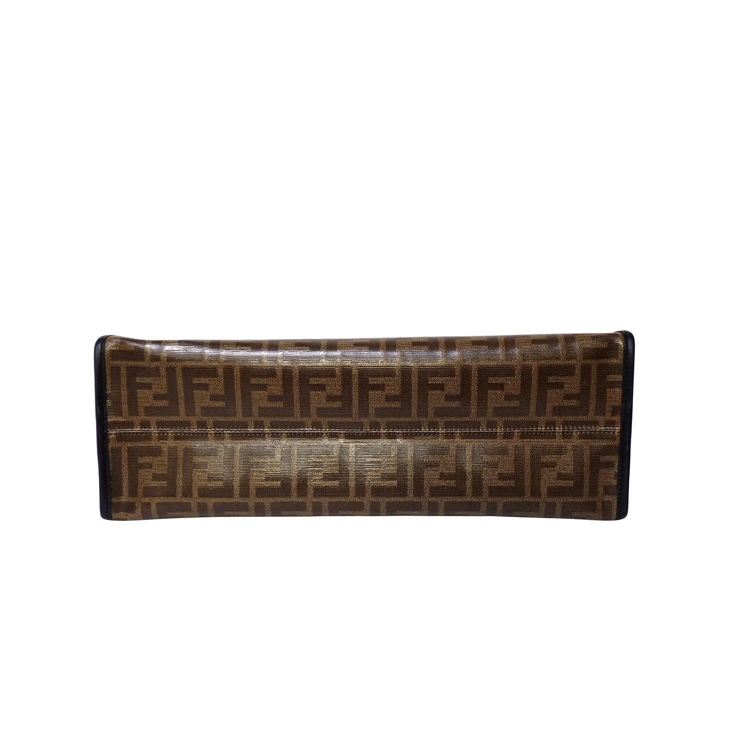 FENDI フェンディ ディフェンダー ピーカブー ミディアム バッグカバー ズッカ ブラウン レディース ハンドバッグ