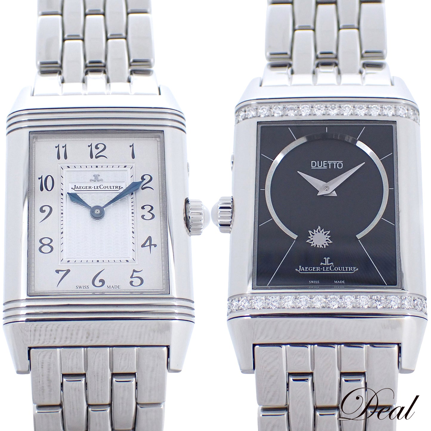 JAEGER LECOULTRE ジャガールクルト レベルソ デュエットデュオ Q2698120 ダイヤベゼル メンズ 腕時計