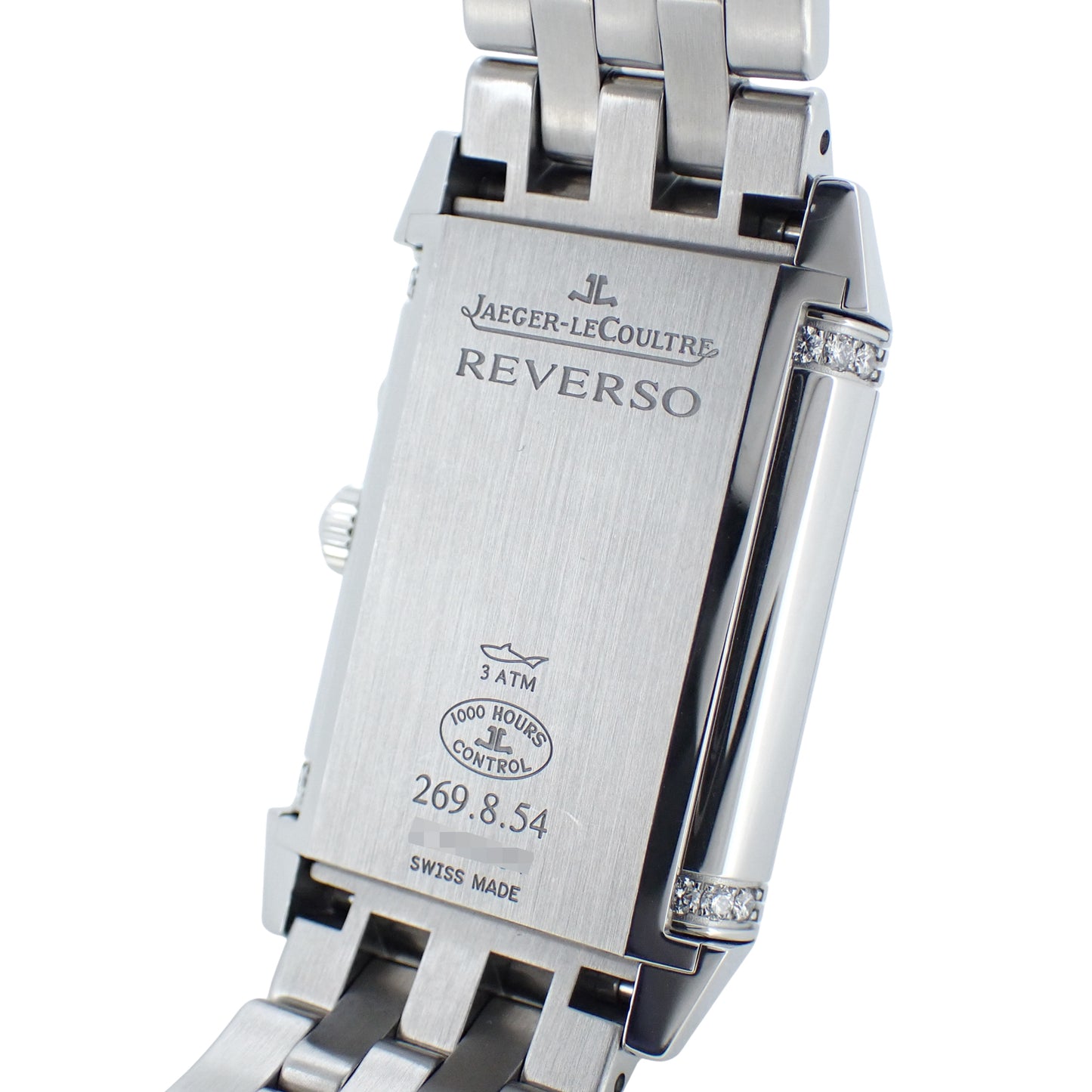 JAEGER LECOULTRE ジャガールクルト レベルソ デュエットデュオ Q2698120 ダイヤベゼル メンズ 腕時計