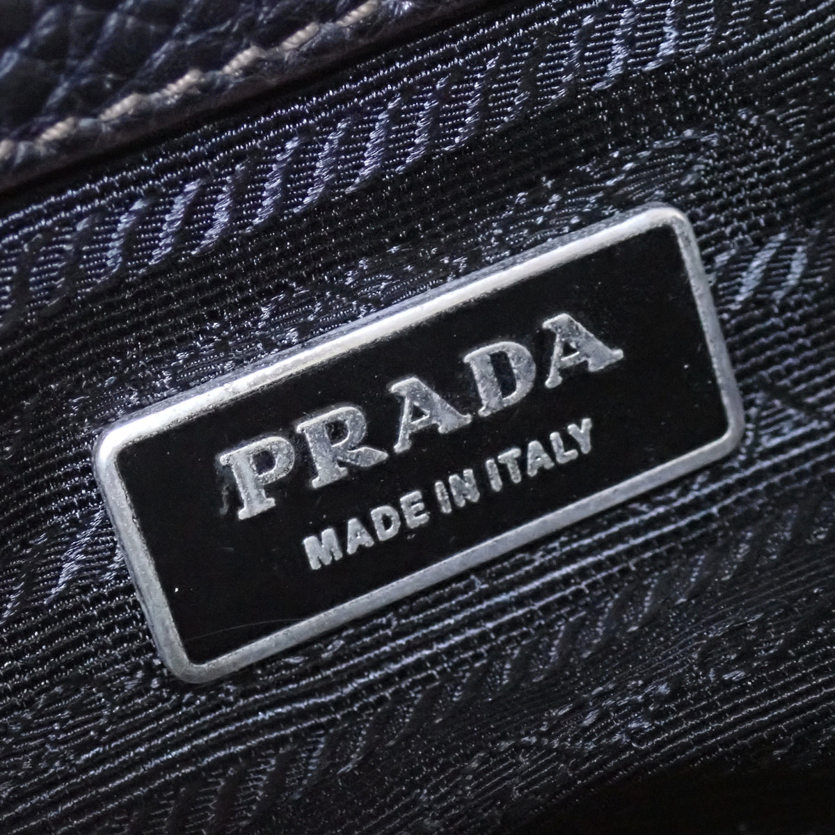 PRADA プラダ ミニボストン レザー BR3090 ヴィッテロダイノ ブラック レディース ハンドバッグ
