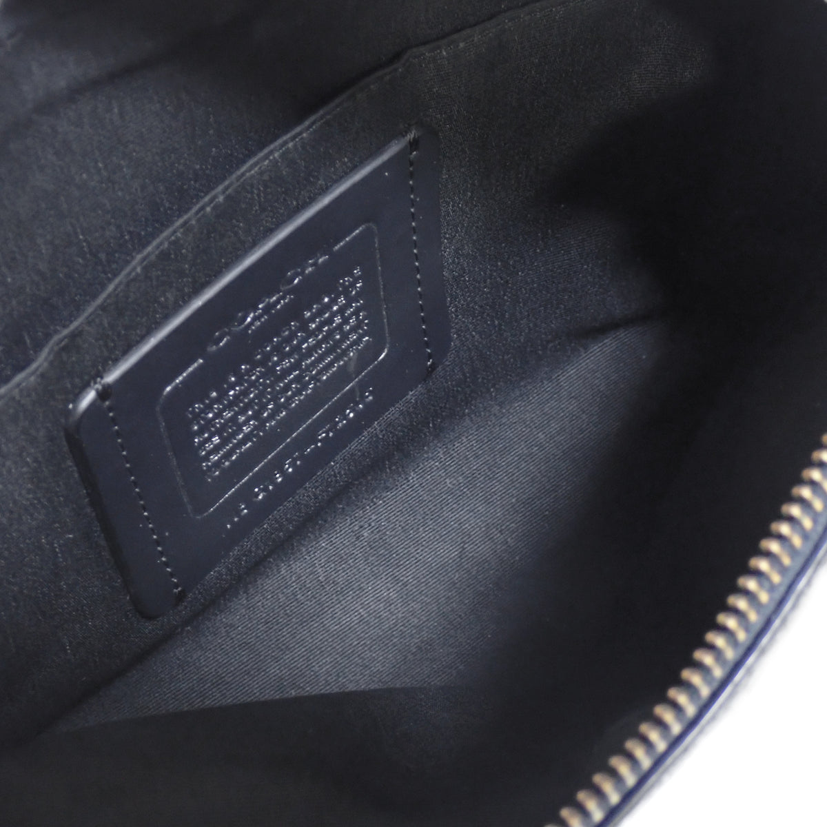COACH コーチ ペブルレザー クロスボディ ワンショルダー ウエストポーチ ブラック ブラック メンズ ボディバッグ