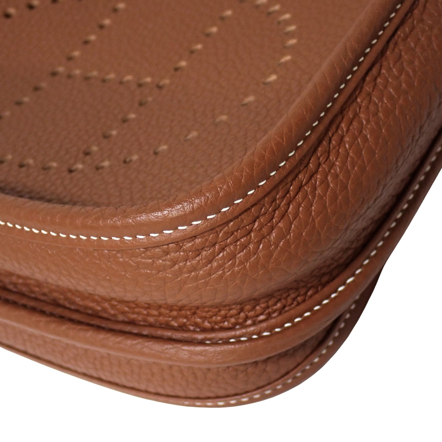 美品 HERMES エルメス エヴリン 23 ゴールド シルバー金具 トリヨンクレマンス G刻印 ブラウン レディース ショルダーバッグ