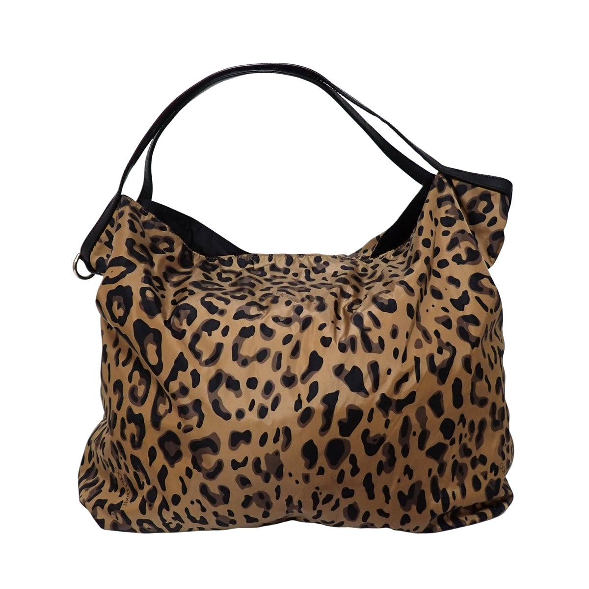 JIMMY CHOO ジミーチュウ レオパード ヒョウ柄 ナイロン 軽量 ブラウン レディース トートバッグ