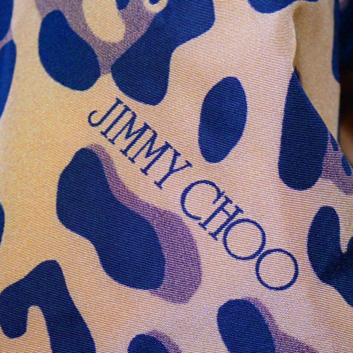 JIMMY CHOO ジミーチュウ レオパード ヒョウ柄 ナイロン 軽量 ブラウン レディース トートバッグ