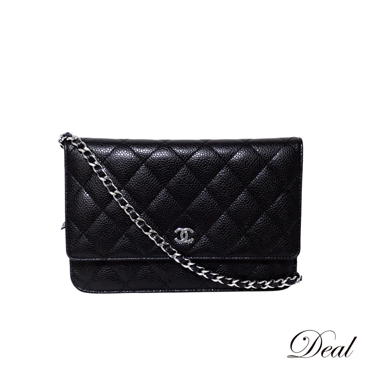 CHANEL シャネル マトラッセ チェーンウォレット AP0250 キャビアスキン ブラック ブラック レディース ショルダーバッグ