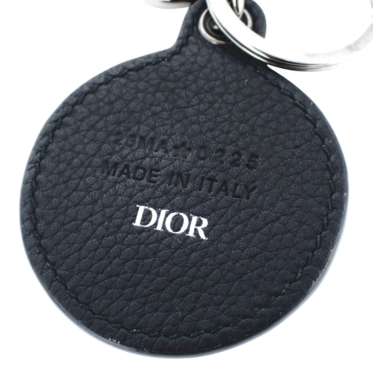 DIOR ディオール オブリーク ロゴ キーホルダー グレインドカーフスキン ブラック ブラック メンズ キーリング