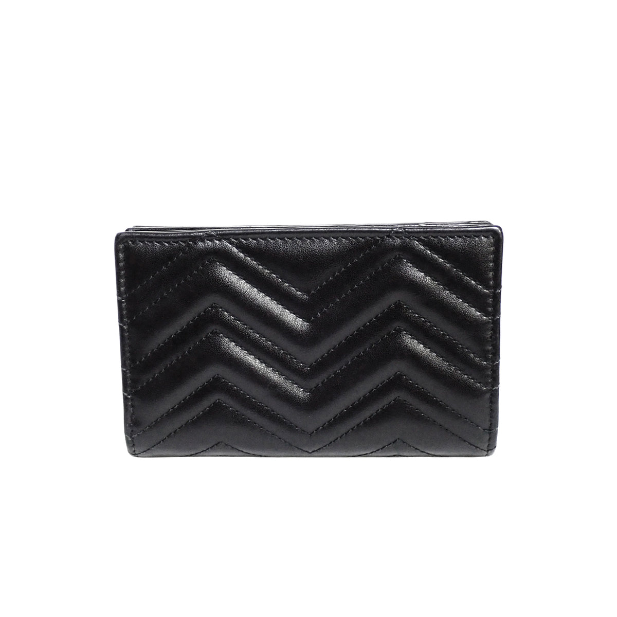 GUCCI グッチ ダブルG カードケースウォレット 781583 ブラック ブラック レディース 二つ折り財布
