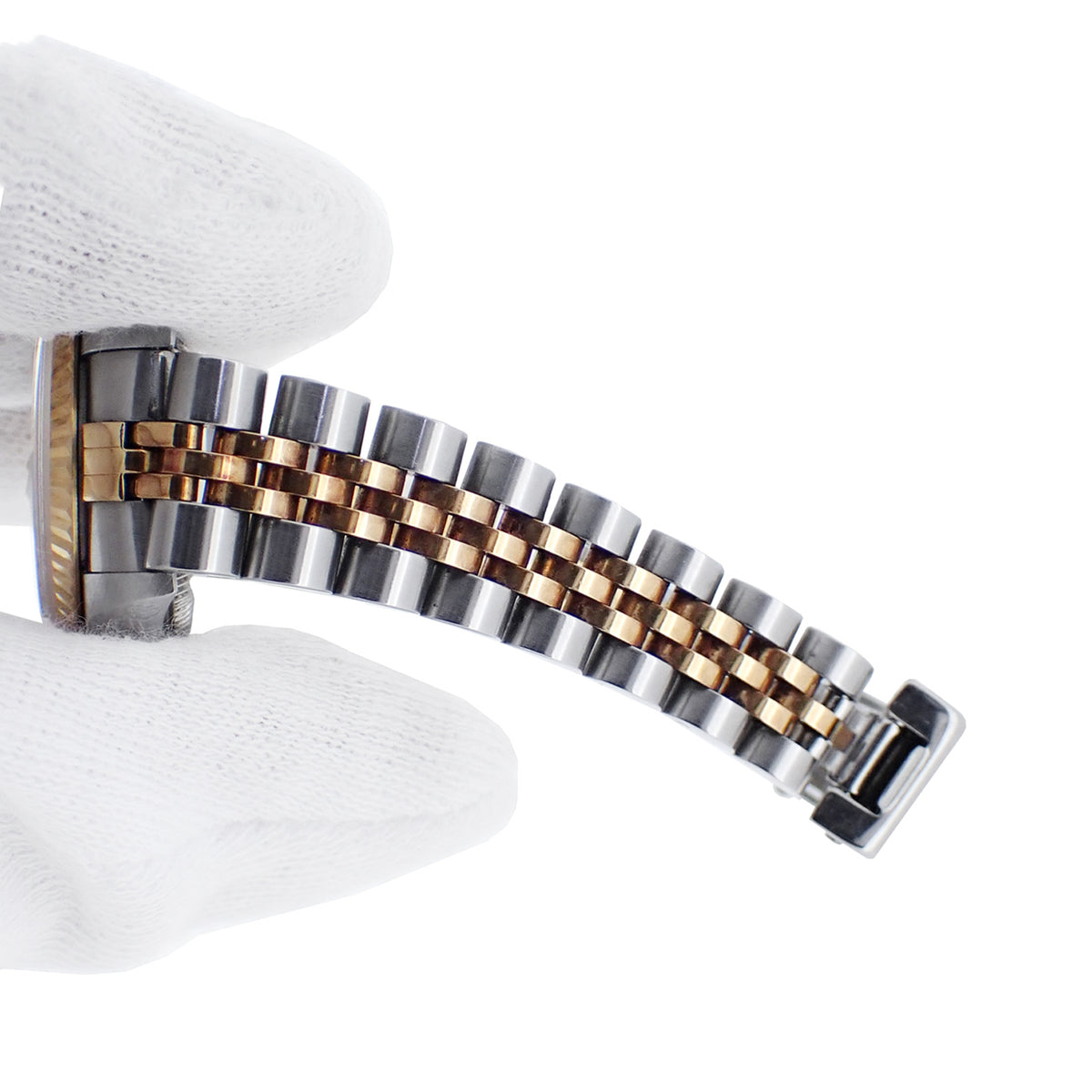 ROLEX ロレックス デイトジャスト Y 79173 SS/YG グレー 飛びアラビア レディース 腕時計