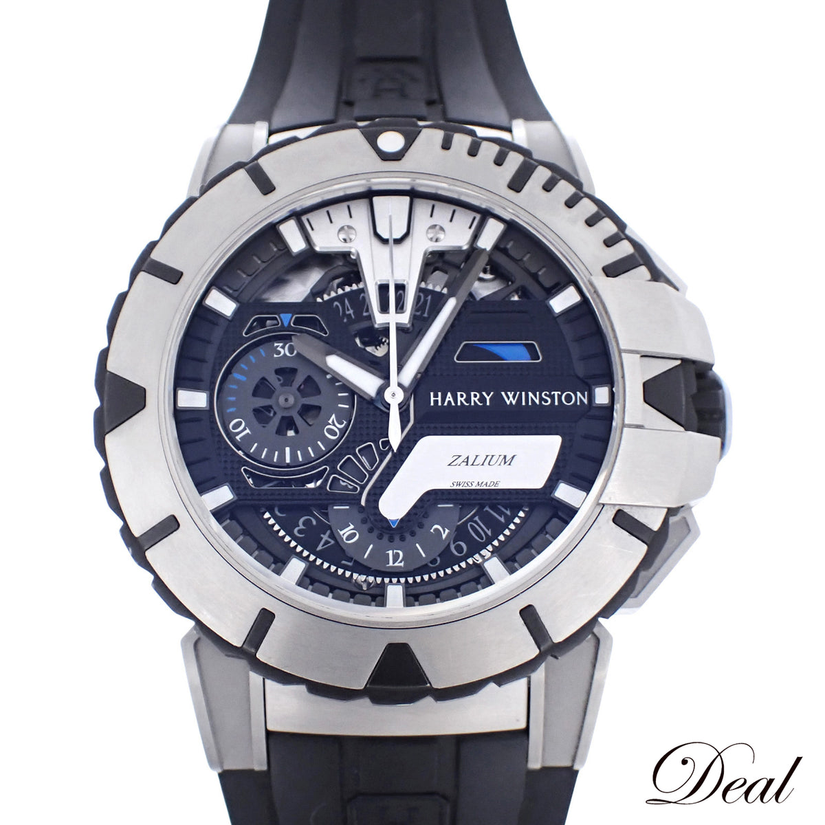 世界300本限定 Harry Winston ハリーウィンストン オーシャン スポーツ クロノ OCSACH44ZZ006 メンズ 腕時計