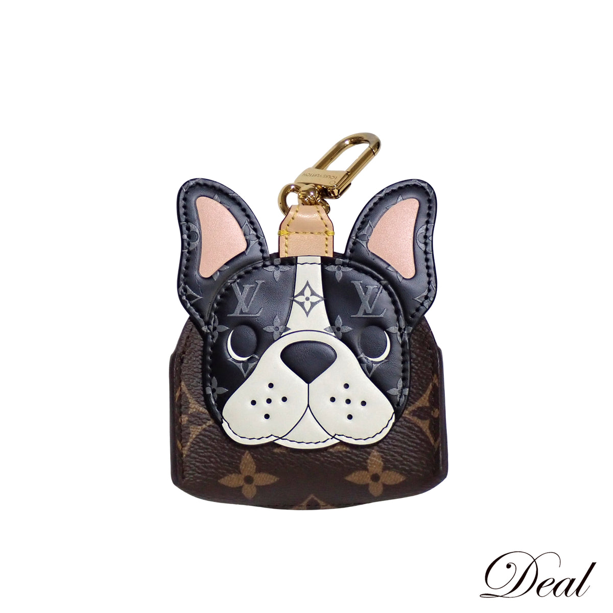 LOUIS VUITTON ルイ・ヴィトン ドッグ バッグ ホルダー ブルドッグ GI1435 モノグラム ユニセックス ブラウン レディース チャーム
LV