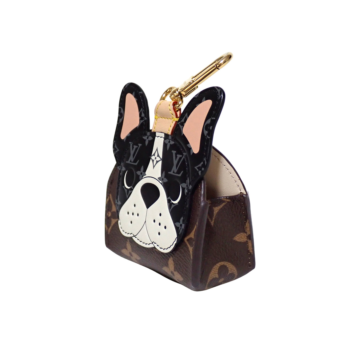LOUIS VUITTON ルイ・ヴィトン ドッグ バッグ ホルダー ブルドッグ GI1435 モノグラム ユニセックス ブラウン レディース チャーム
LV