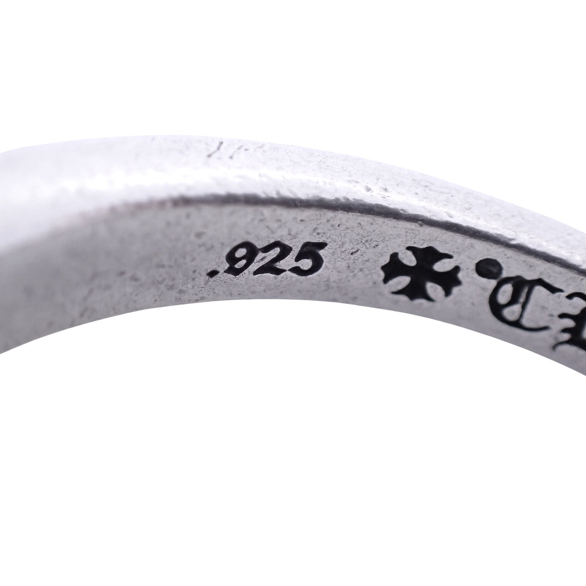 CHROME HEARTS クロムハーツ ベビークラシック フローラルクロス SV925 インボイス有 シルバー メンズ リング 指輪