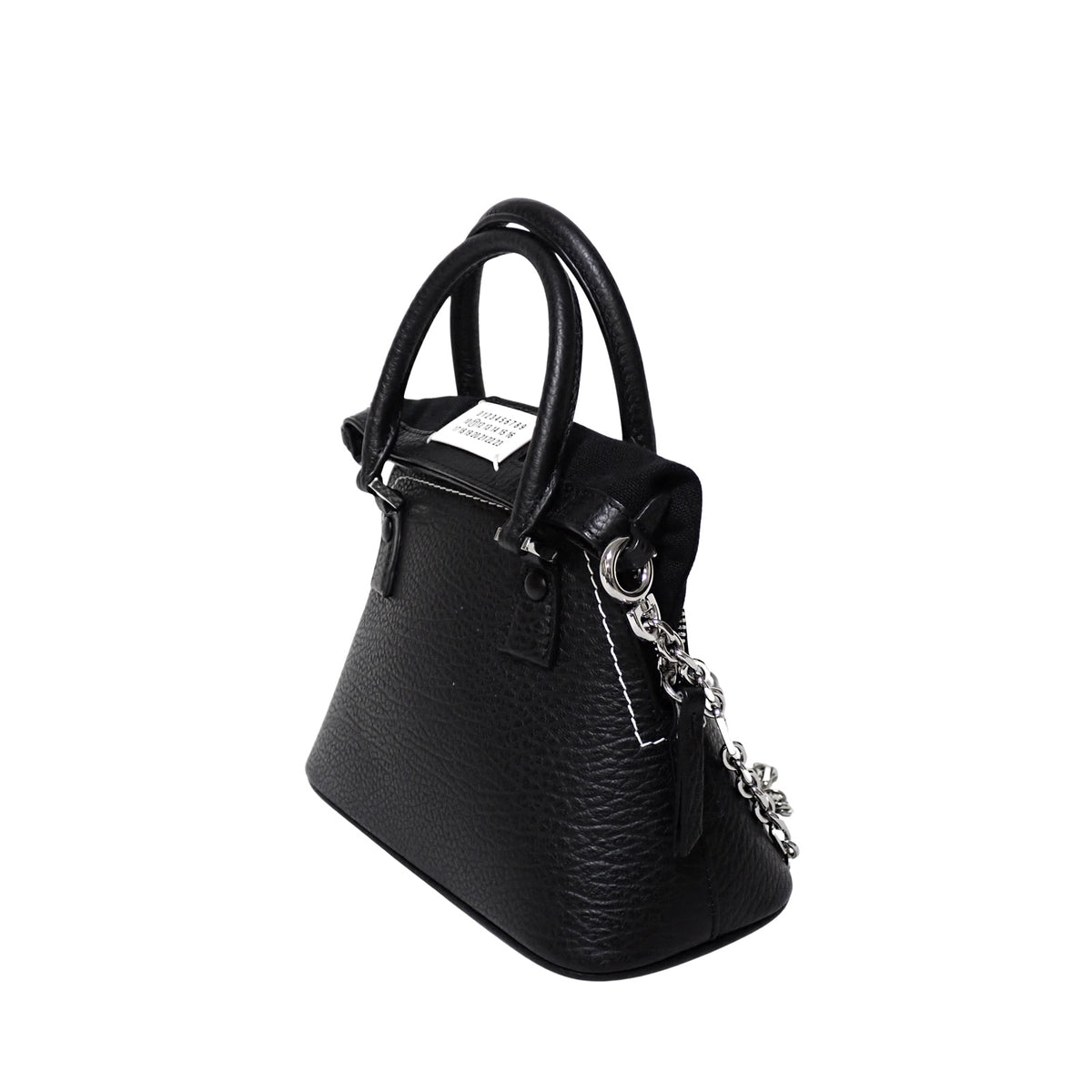 Maison Margiela メゾンマルジェラ 5AC マイクロ 2WAY ハンドバッグ S56WG0081P4455T8013 ブラック レディース ショルダーバッグ