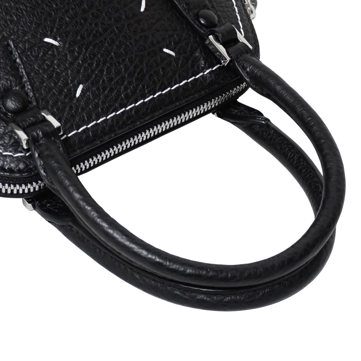 Maison Margiela メゾンマルジェラ 5AC マイクロ 2WAY ハンドバッグ S56WG0081P4455T8013 ブラック レディース ショルダーバッグ