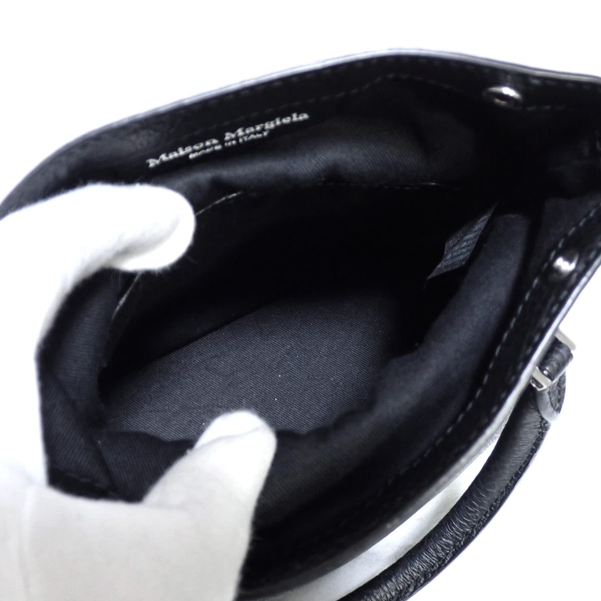 Maison Margiela メゾンマルジェラ 5AC マイクロ 2WAY ハンドバッグ S56WG0081P4455T8013 ブラック レディース ショルダーバッグ