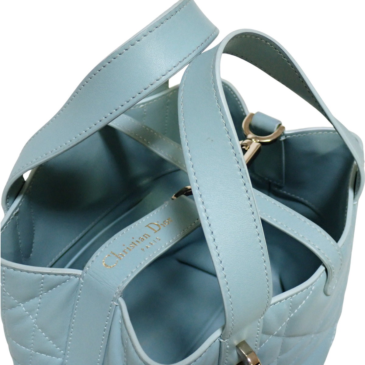 DIOR ディオール バーティカル トートバッグ スモール M2835OSNW_M36Z マクロカナージュ トルマリンブルー ブルー レディース ショルダーバッグ