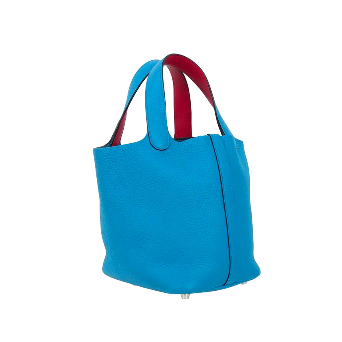 HERMES エルメス ピコタン ロックPM ブルーフリーダ ローズメキシコ Y番 ブルー レディース トートバッグ
