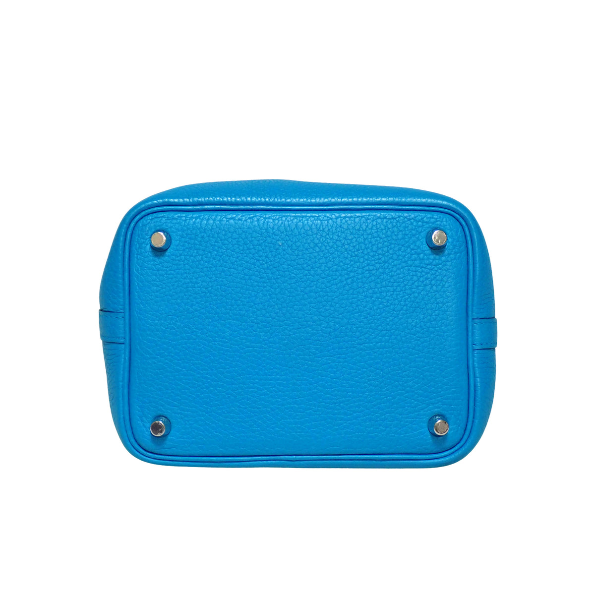 HERMES エルメス ピコタン ロックPM ブルーフリーダ ローズメキシコ Y番 ブルー レディース トートバッグ
