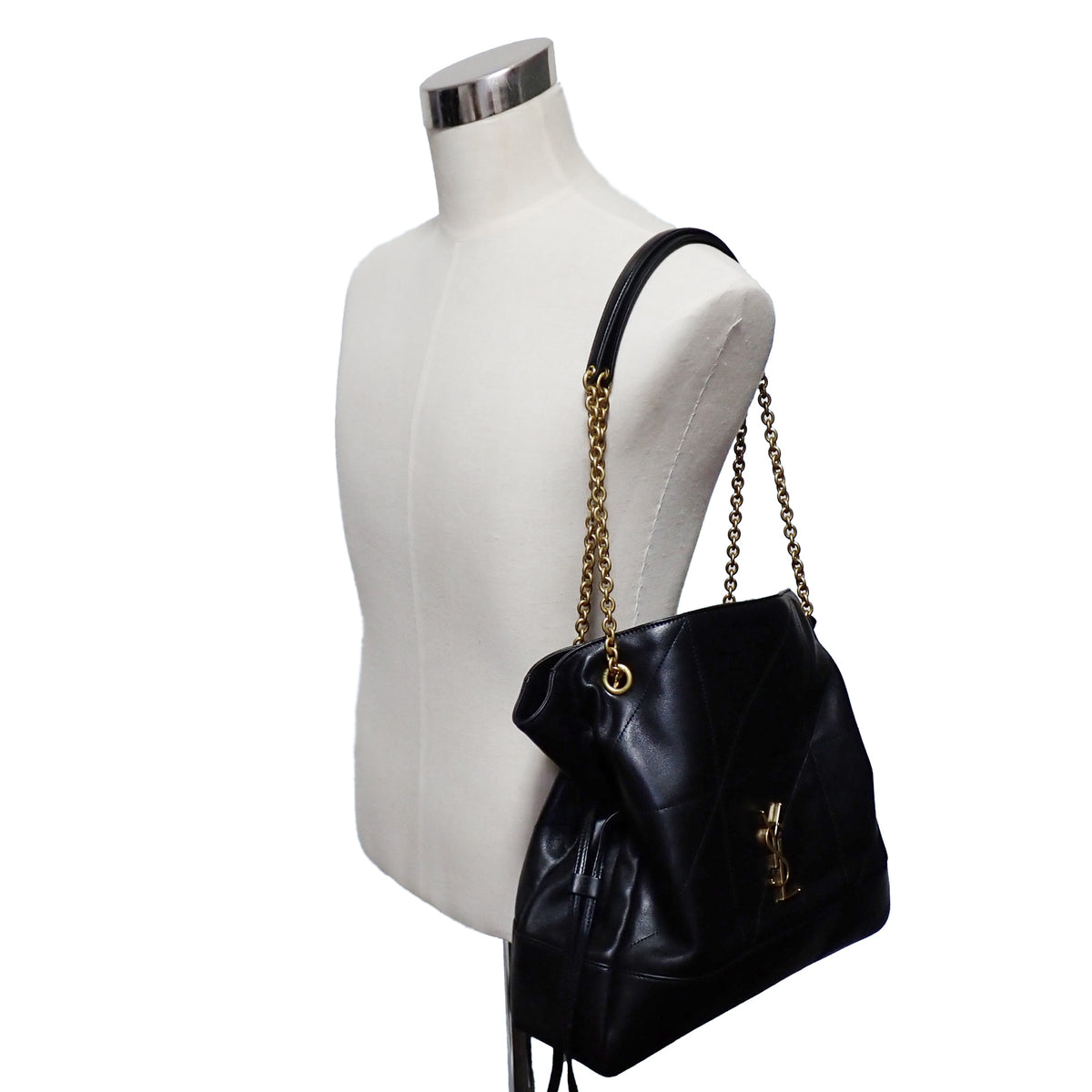 SAINT LAURENT サンローラン ジェイミー トート ミディアム 809824AAB321000 ブラック レディース トートバッグ