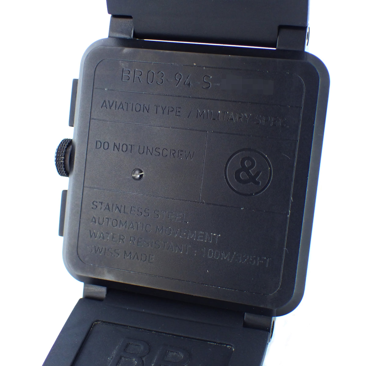 Bell＆Ross ベル＆ロス BR03-94 クロノ ブラックマット BR03-94-S メンズ 腕時計