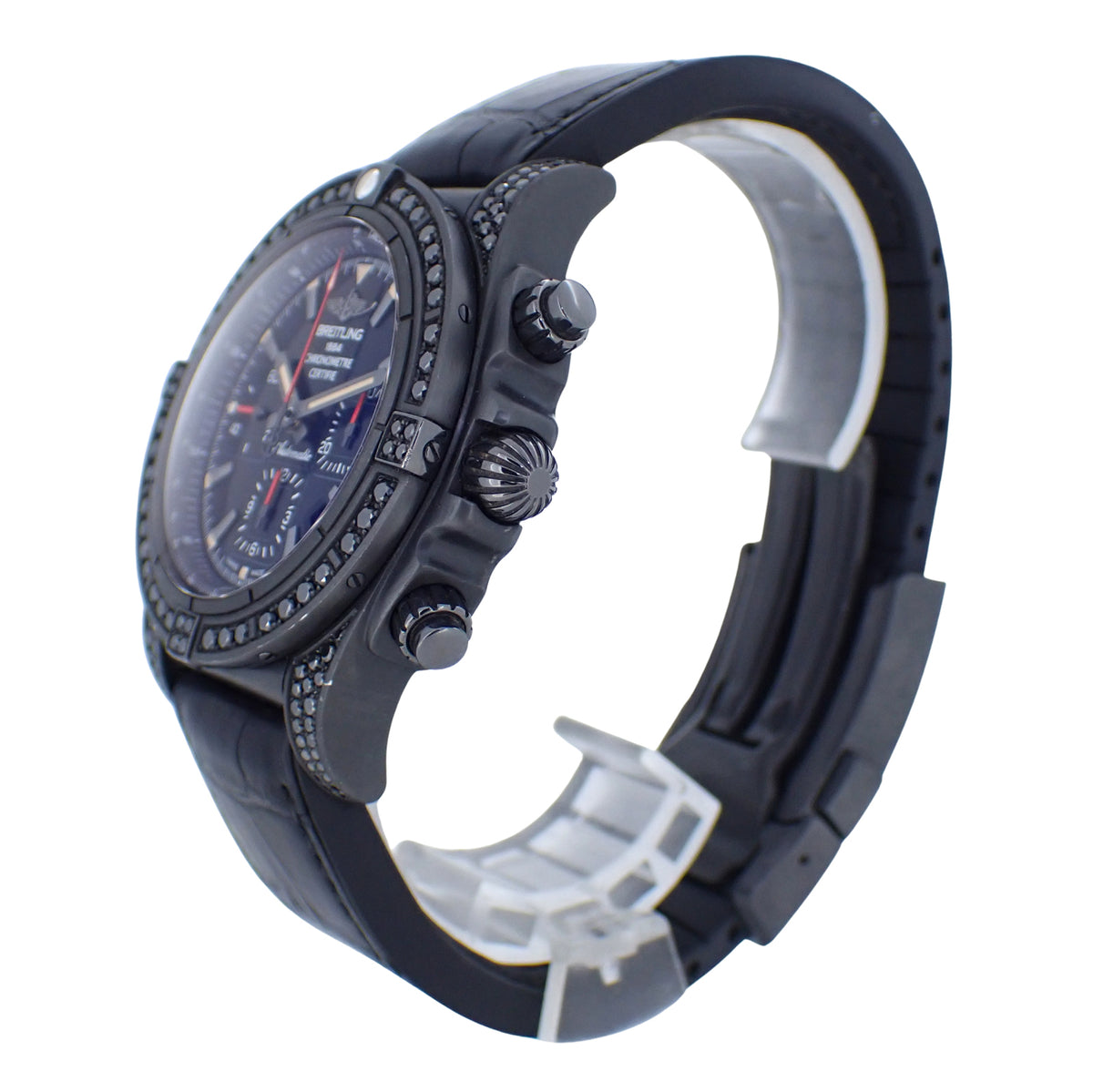 世界限定100本 BREITLING ブライトリング クロノマット44 ブラックダイヤ ブラックスチール MB0111AV/BE35 メンズ 腕時計