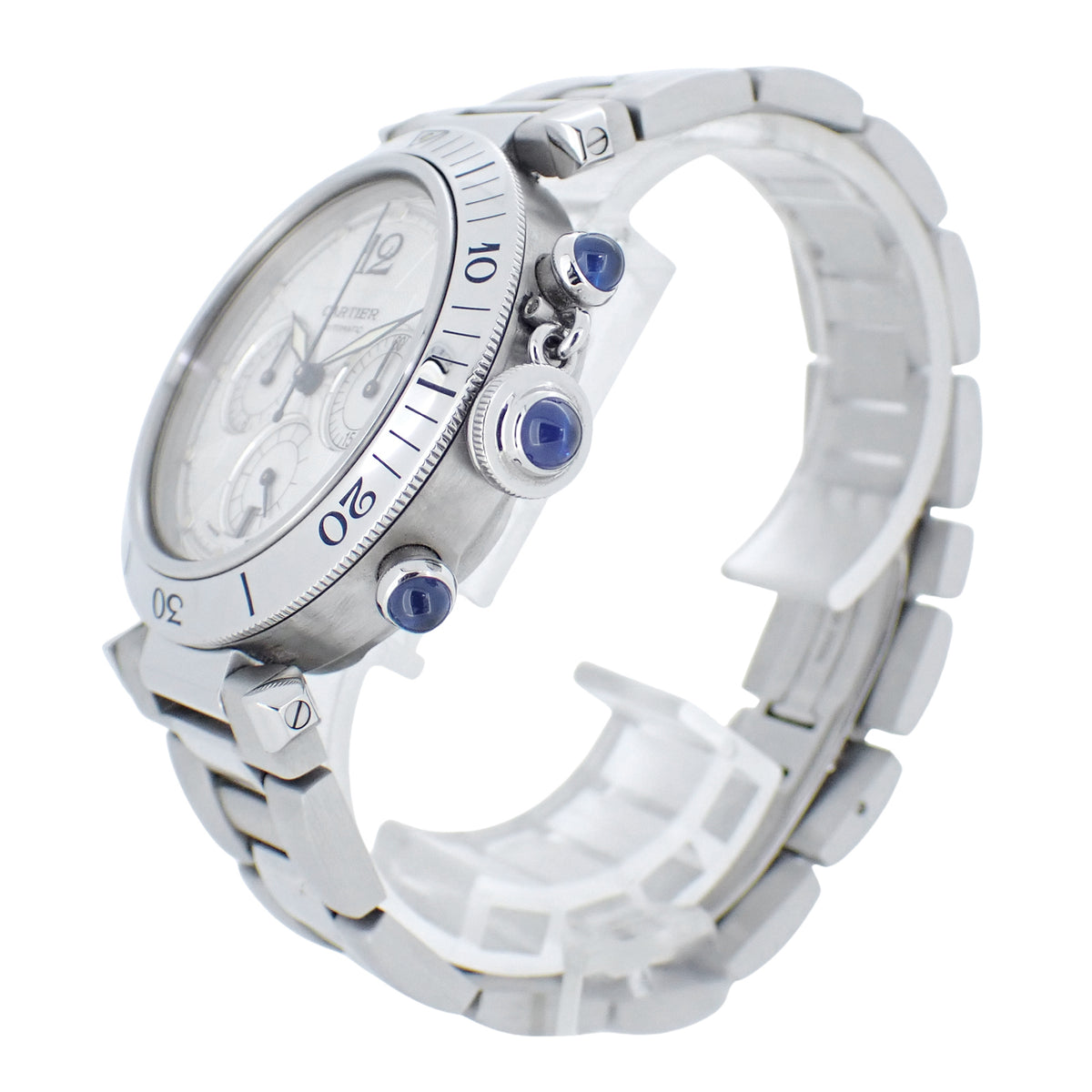 Cartier カルティエ パシャ38 クロノグラフ W31030H3 メンズ 腕時計