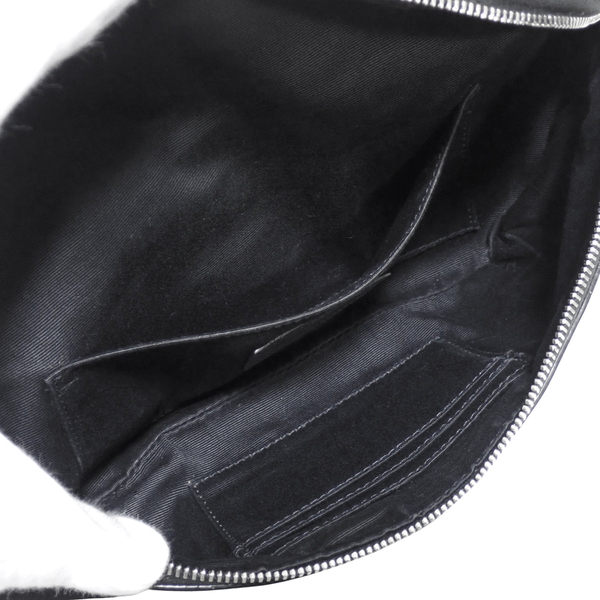 SAINT LAURENT サンローラン ベルトバッグ クロスボディバッグ 557831 キャンバス ブラック メンズ ボディバッグ