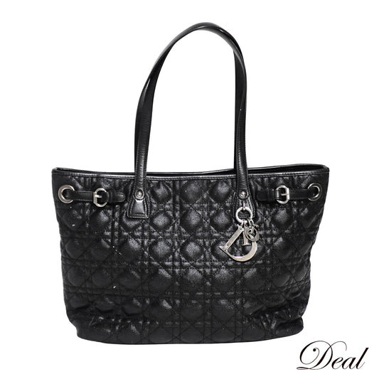 DIOR ディオール パナレア カナージュ ブラック ブラック レディース トートバッグ