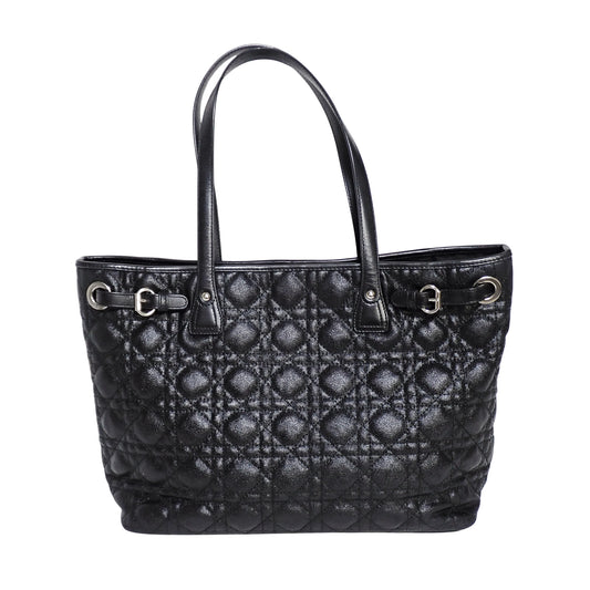 DIOR ディオール パナレア カナージュ ブラック ブラック レディース トートバッグ