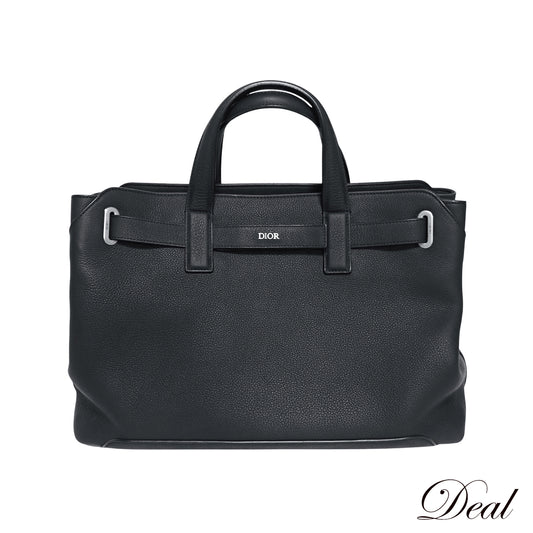 未使用 展示品 DIOR ディオール ノルマンディ ミディアム 2WAY ショルダーバッグ 1LLSH260KEN_H00N ブラック メンズ トートバッグ