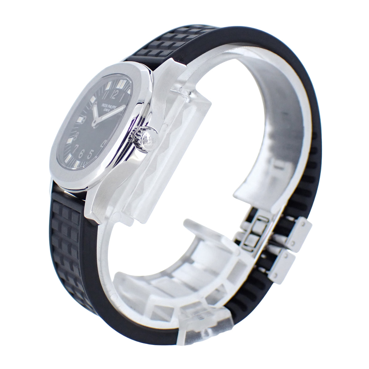 OH済 PATEK PHILIPPE パテックフィリップ アクアノート 4960A-010 ブラック レディース 腕時計